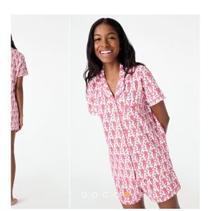 Roller Rabbit Pink Monkey Pajamas Size XS